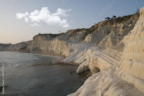 The cliff of Stair of the Turks Agrigento Sicily Italy