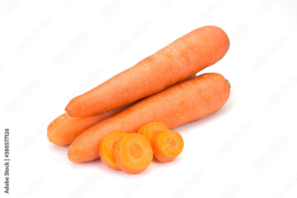 The carrot on white background The carrot on white background