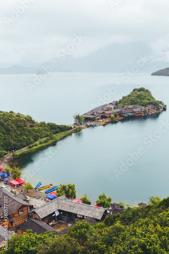 Lugu lake in Yunnan Province,China photo