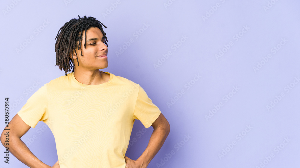 Young african american rasta man dreaming of achieving goals and purposes Young african american rasta man dreaming of achieving goals and purposes