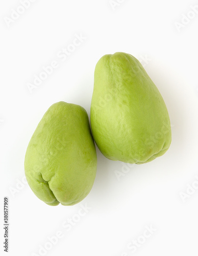 Wallpaper Mural two chayotes on white background Torontodigital.ca