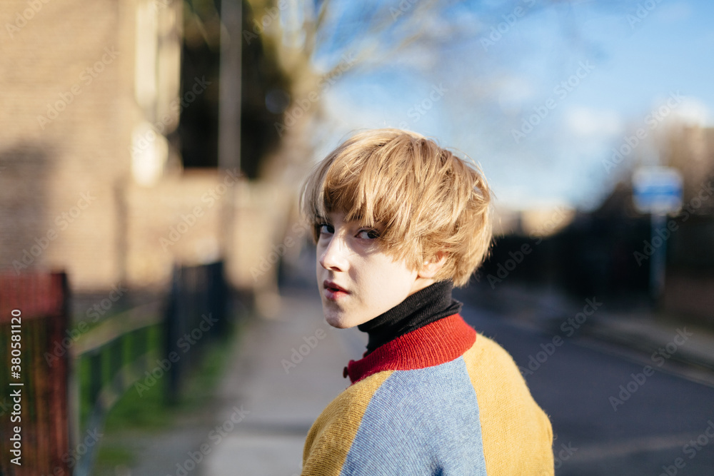 Young Woman Commuter Portrait on the Streets of London