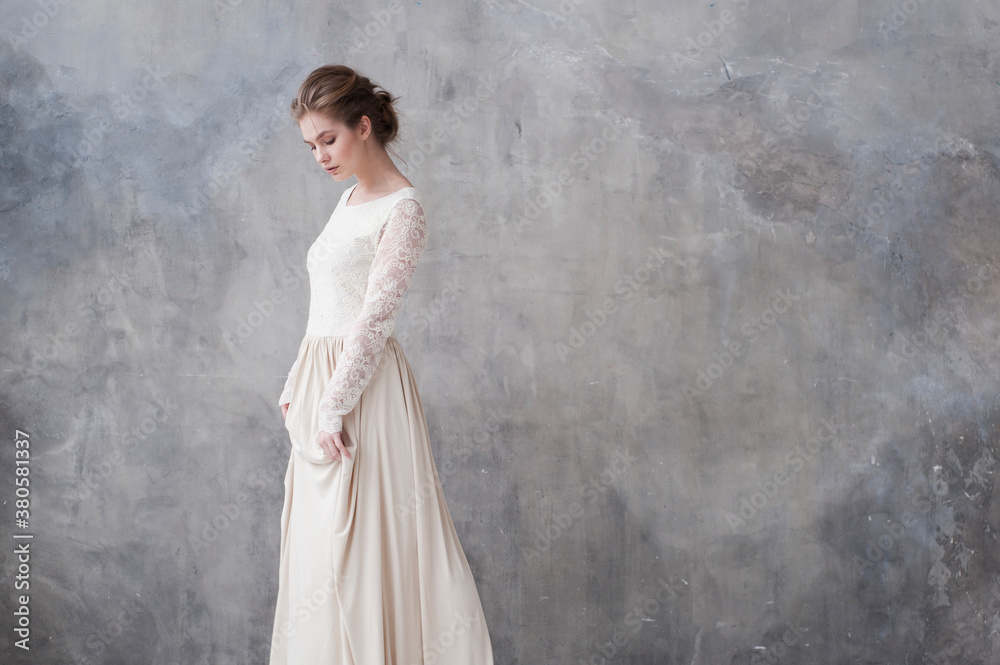 Young woman in studio Young woman in studio