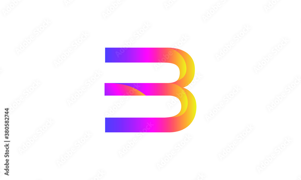 B letter logo design and vector template logo