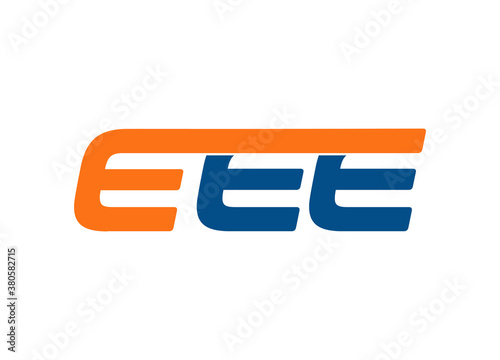 EEE letter logo design vector photo