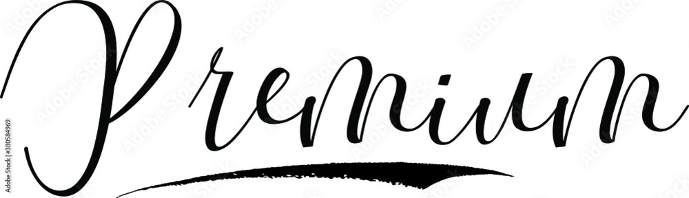 Premium Calligraphy Black Color Text On White Background Premium Calligraphy Black Color Text On White Background