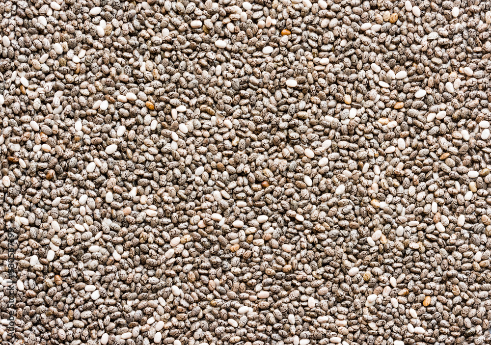Chia seeds from above