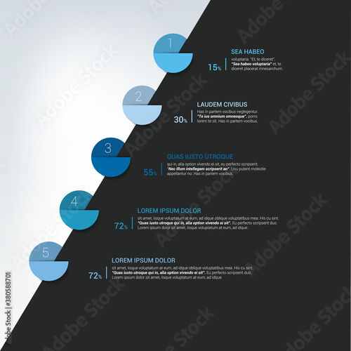 Timeline. Step by step template. Infographic.