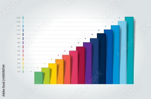 Chart, column graph, infographic element.