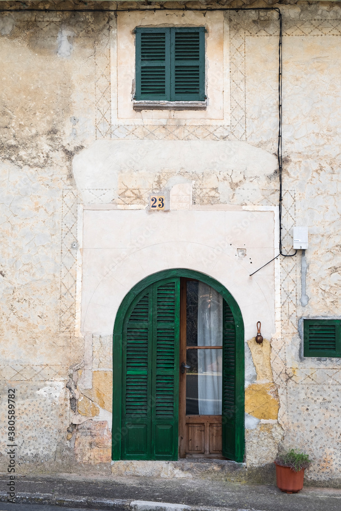 Facade of a rural mediterranean house Facade of a rural mediterranean house