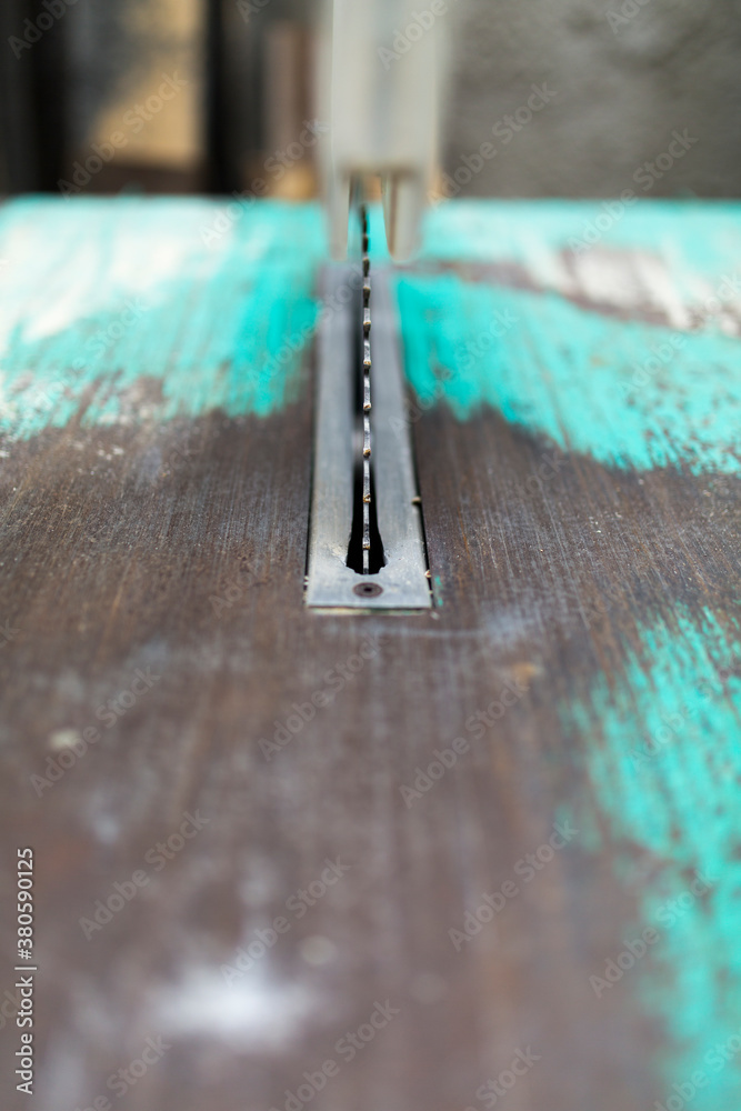 Front view of circular saw's blade Front view of circular saw's blade