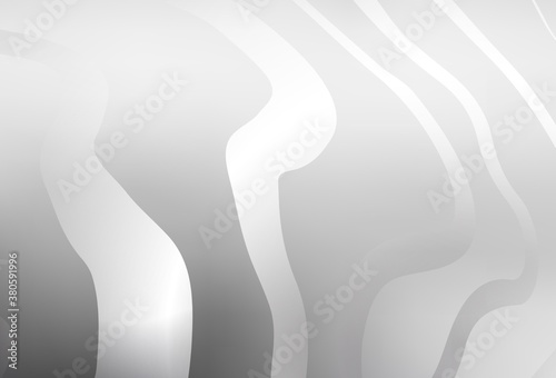 Light Gray vector background with bent lines.