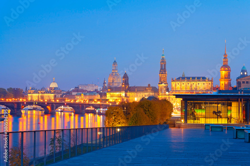 Blick auf die Altstadt von Dresden, Deutschland