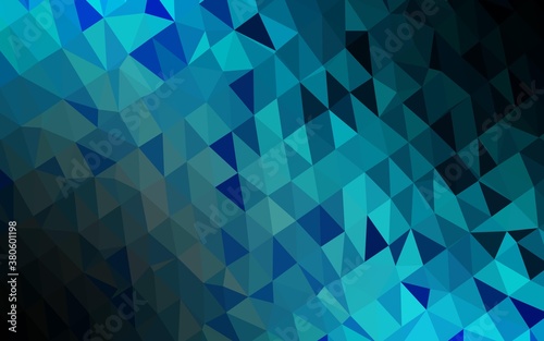 Light BLUE vector blurry triangle texture. Shining illustration  which consist of triangles. Template for your brand book.