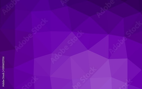 Light Purple vector low poly cover. Geometric illustration in Origami style with gradient. Brand new design for your business.