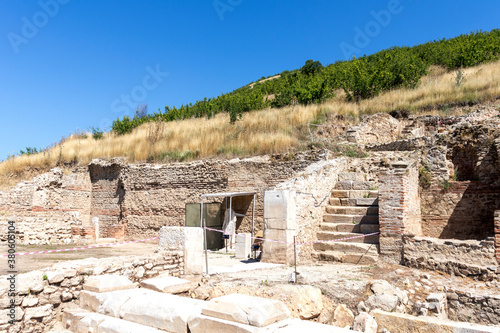 Ruins of ancient Macedonian polis Heraclea Sintica, Bulgaria photo