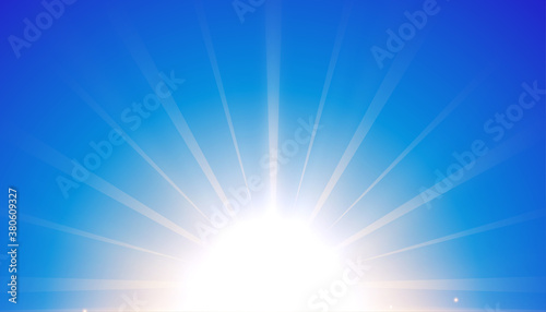 blue background with glowing light effect design