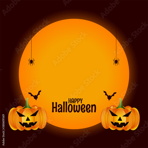 happy halloween background with test space design