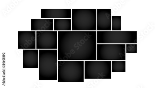 collage of photo and images aligned properly