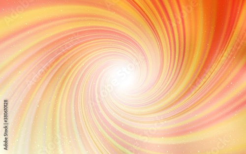 Light Orange vector background with astronomical stars. Shining illustration with sky stars on abstract template. Smart design for your business advert.