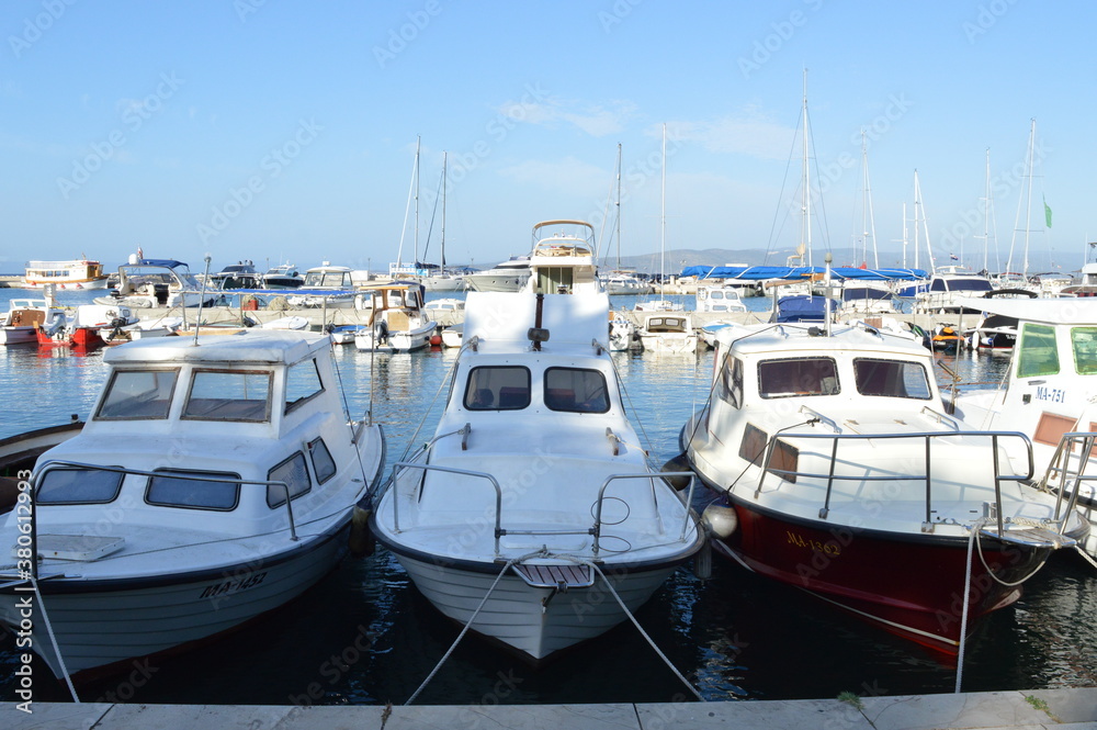 boats in the harbor