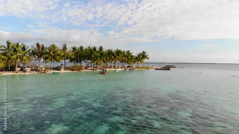 Small Island in Tawi-Tawi, Philippines Drone Aerial Push-In Fly Low FHD 1080p Small Island in Tawi-Tawi, Philippines Drone Aerial Push-In Fly Low FHD 1080p