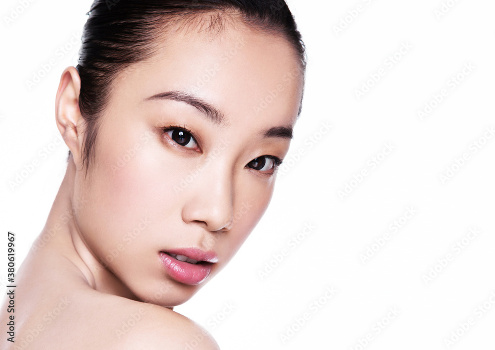 Beauty asian woman health cosmetic makeup portrait