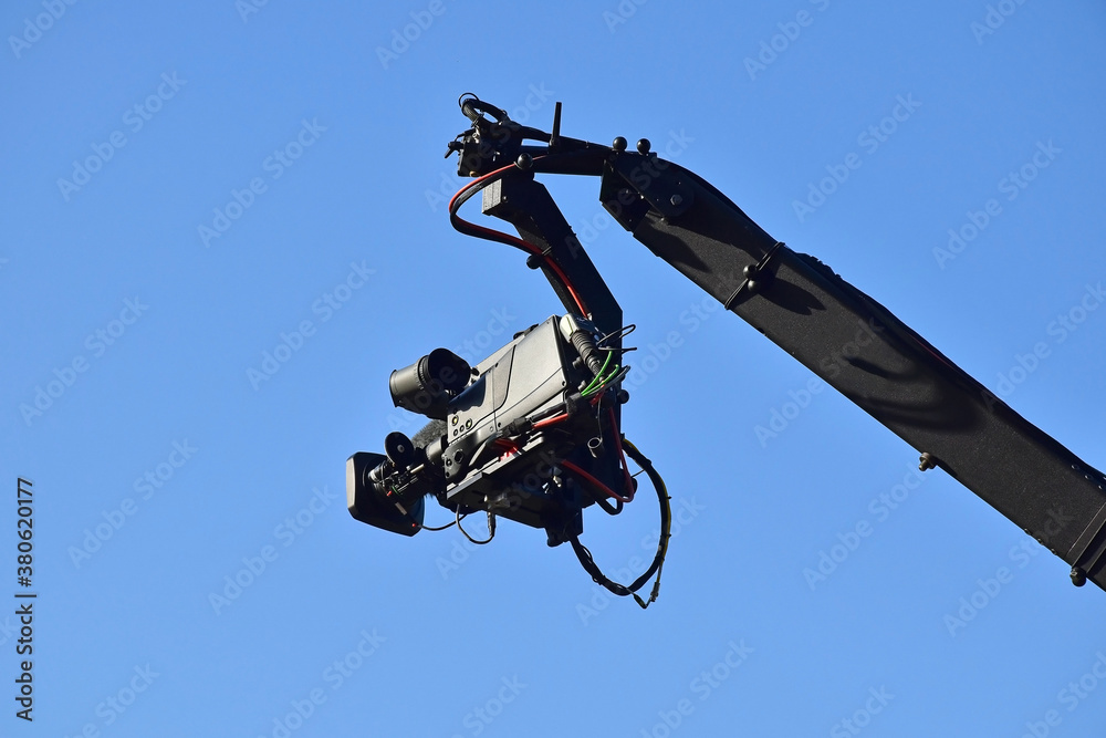 Digital video camera on a long pole