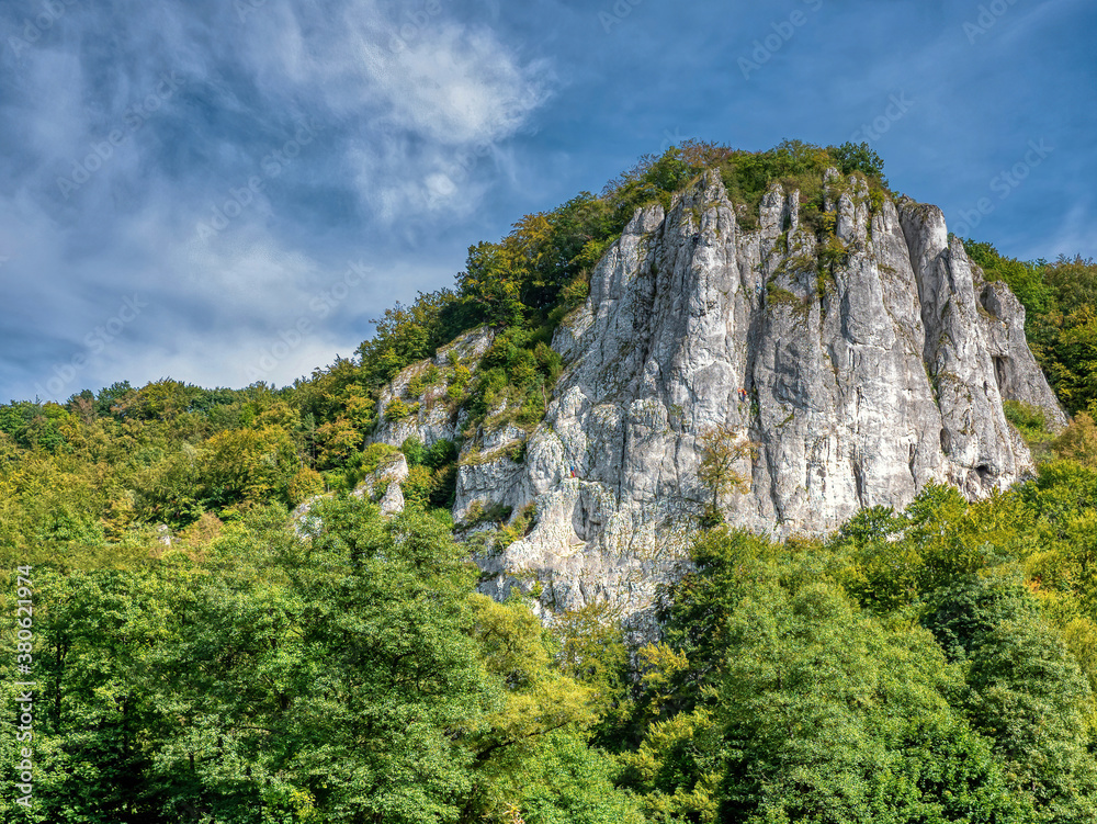 Sokolica Rock, Bedkowska Valley. Poland Sokolica Rock, Bedkowska Valley. Poland