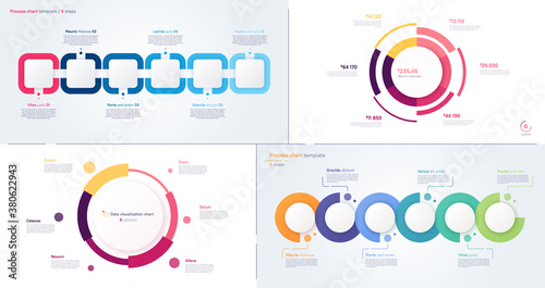 Vector process and circle chart designs