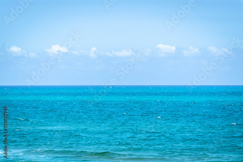 Sea view and blueish sky in Kilyos, Black Sea Region in Istanbul