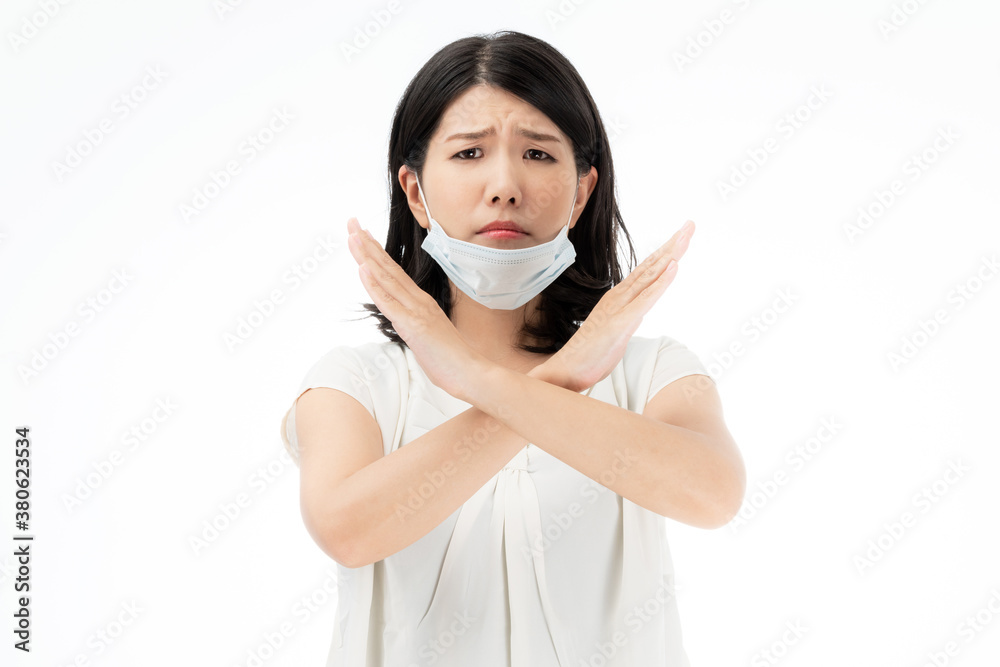 マスクの女性 マスクの女性