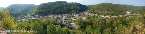 Lutzelbourg in der Region Grand Est von oben, Panorama