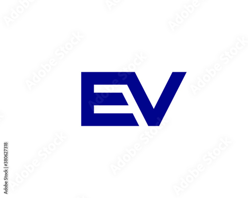 EV VE LETTER LOGO DESIGN VECTOR TEMPLATE. EV VE LOGO DESIGN.