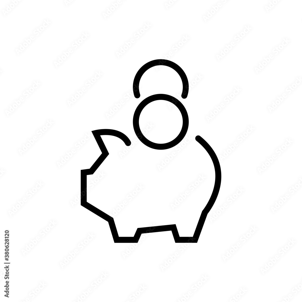 Piggy bank icon Piggy bank icon