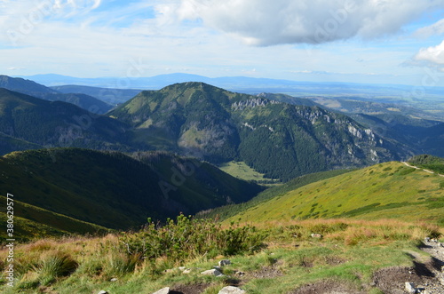 Tatry Zachodnie, widok z Trzydniowańskiego Wierchu, Polska