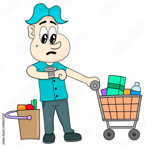 a man is shopping for a limited time