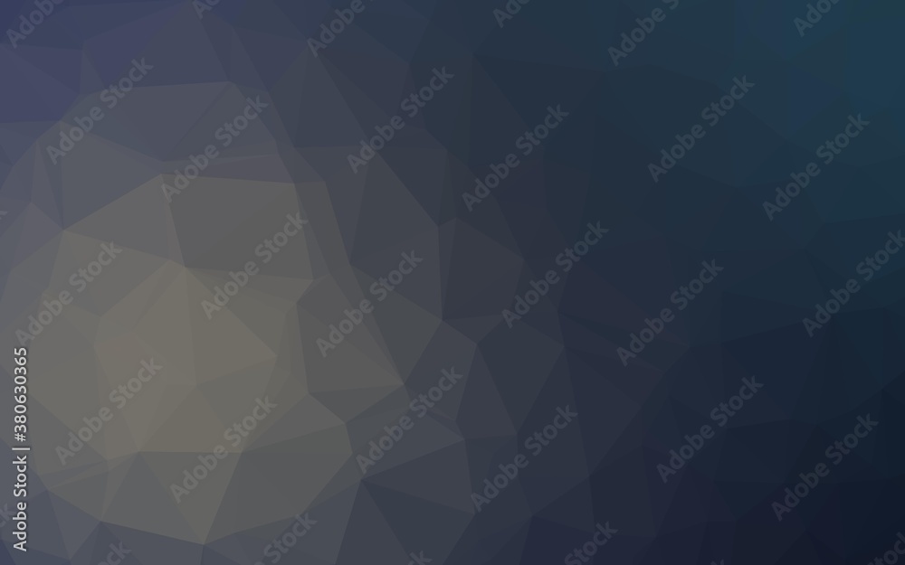 Dark BLUE vector triangle mosaic texture. Colorful abstract illustration with gradient. Completely new template for your business design.