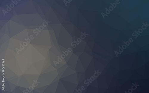 Dark BLUE vector triangle mosaic texture. Colorful abstract illustration with gradient. Completely new template for your business design.