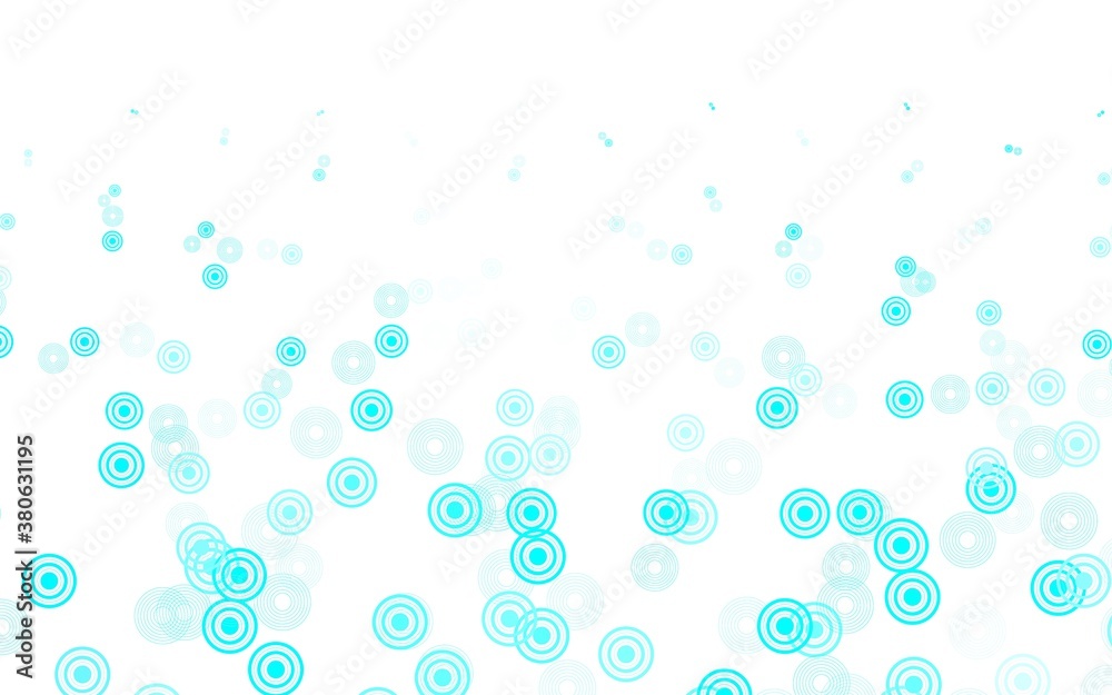 Light BLUE vector background with spots.