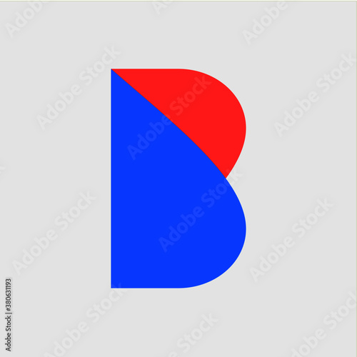 B letter icon logo template
