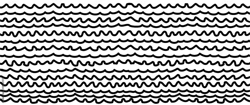 Water wave chevron pattern background elements Memphis line syle World save the water Oceans day H2O wave Funny vector aqua rain icons Spring time Zigzag or zig zag lines Health emission doodle waves