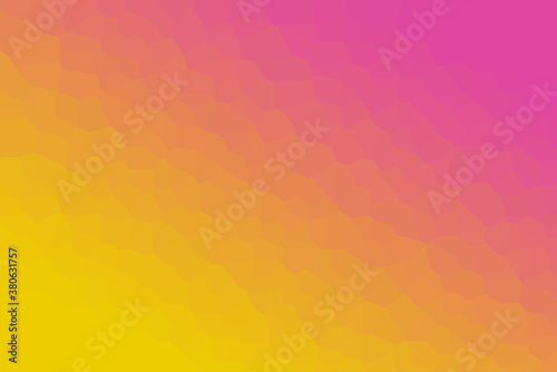 Bright Yellow & Purple Low Poly Gradient Crystallize Background Illustration