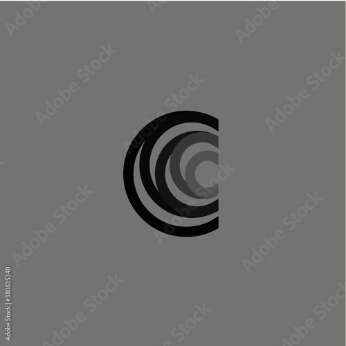 C letter logo icon template