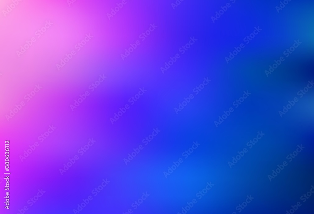 Light Pink, Blue vector blurred template. Light Pink, Blue vector blurred template.