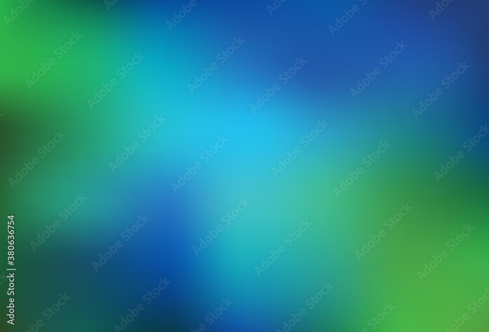 Light Blue, Green vector colorful blur backdrop.