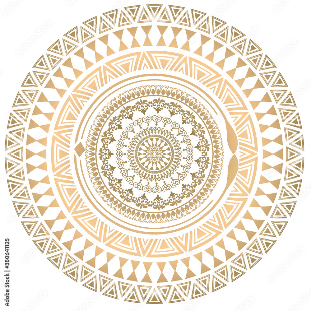 indian mandala art design vector