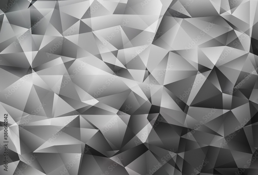 Light Gray vector abstract polygonal template. Light Gray vector abstract polygonal template.