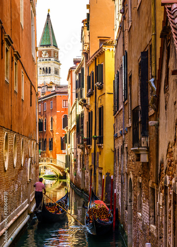 typical old gondola in venice © fottoo