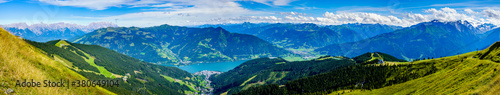 view from Schmitten mountain in Austria - near Zell am See photo